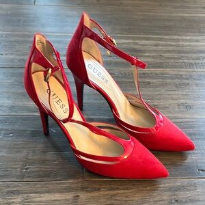 GUESS Women's Red Stiletto Heels